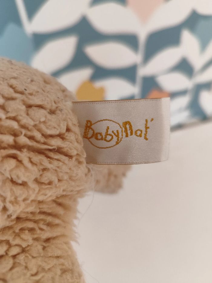 Doudou/ peluche mouchoir ourson/ nounours/ ours baby nat - photo numéro 5