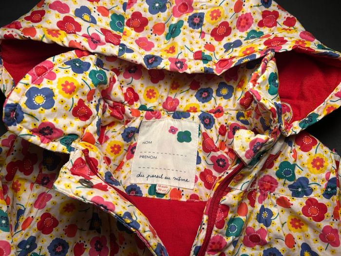 Manteau bébé multicolore DPAM 18 mois TBE