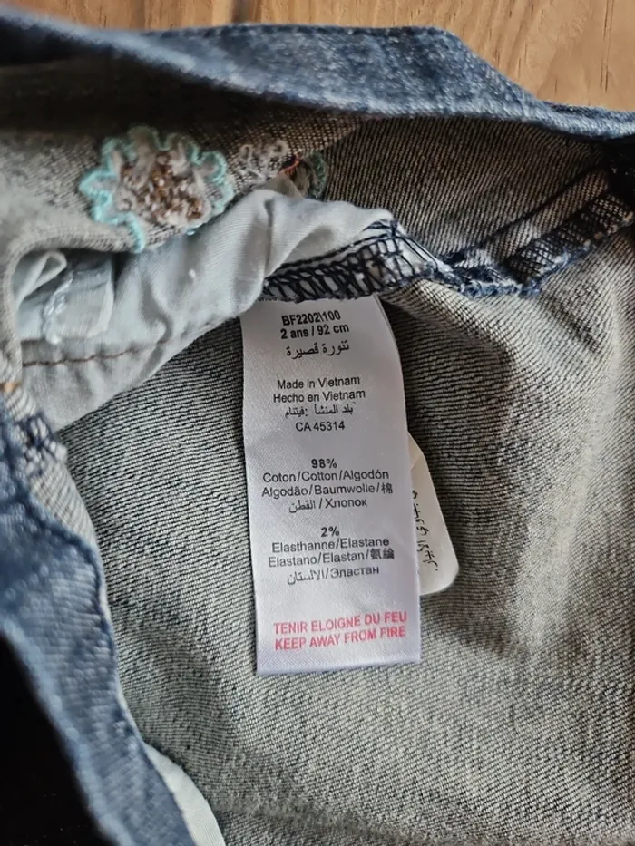 Jupe jeans bébé - photo numéro 4
