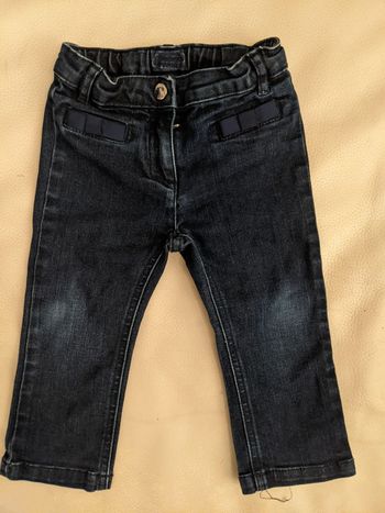 jean chic bleu marine ou brut stone Jacadi 24 mois 86 cm