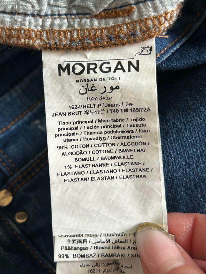 Jean bleu marine Morgan taille 40 jamais porté - photo numéro 10