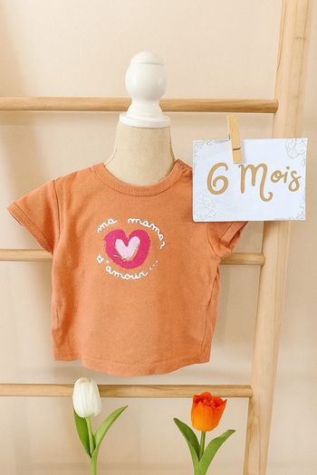 T-shirt manche courte 6mois grain de blé