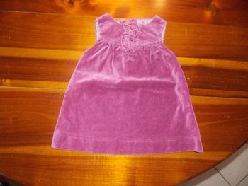 Robe en velours sans manches 6 mois Boutchou
