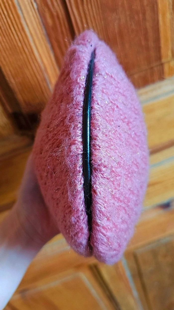 Pochette y2k vintage rose fermeture éclair - photo numéro 2