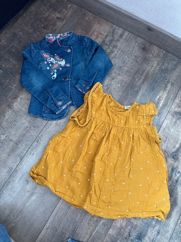 Ensemble veste en jean - robe
