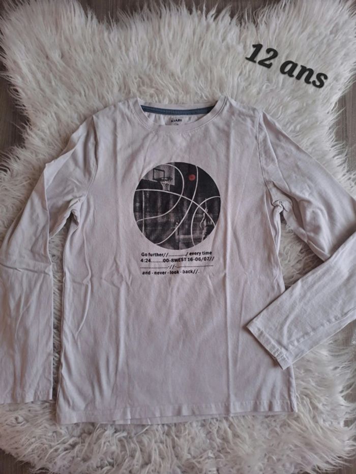 Tee-shirt manches longues kiabi 12 ans