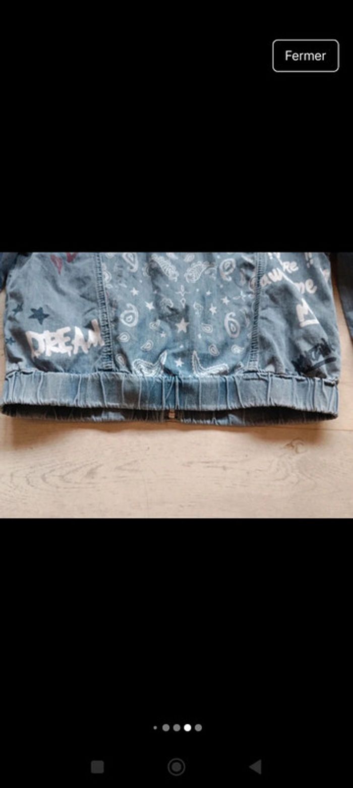 Veste zippée en jean - photo numéro 12