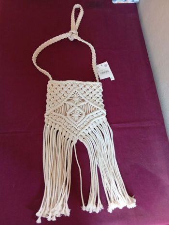 Sac à bandoulière en macramé neuf