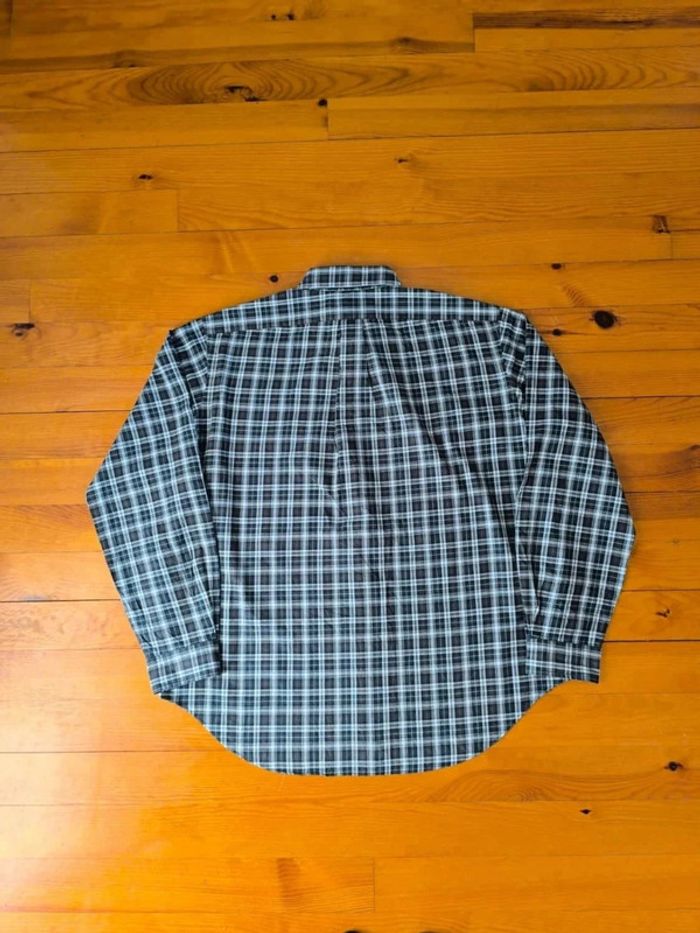 Chemise à carreaux - Ralph Lauren - Logo brodé rouge - Classic fit - Blanc, noir, bleu - Taille XL - photo numéro 4