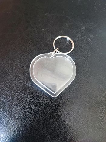 Porte clés forme cœur