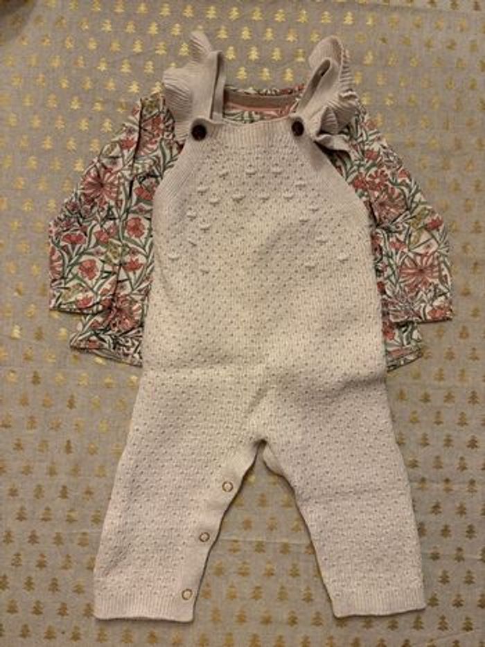 Salopette et t-shirt manches longues Noppies - photo numéro 2