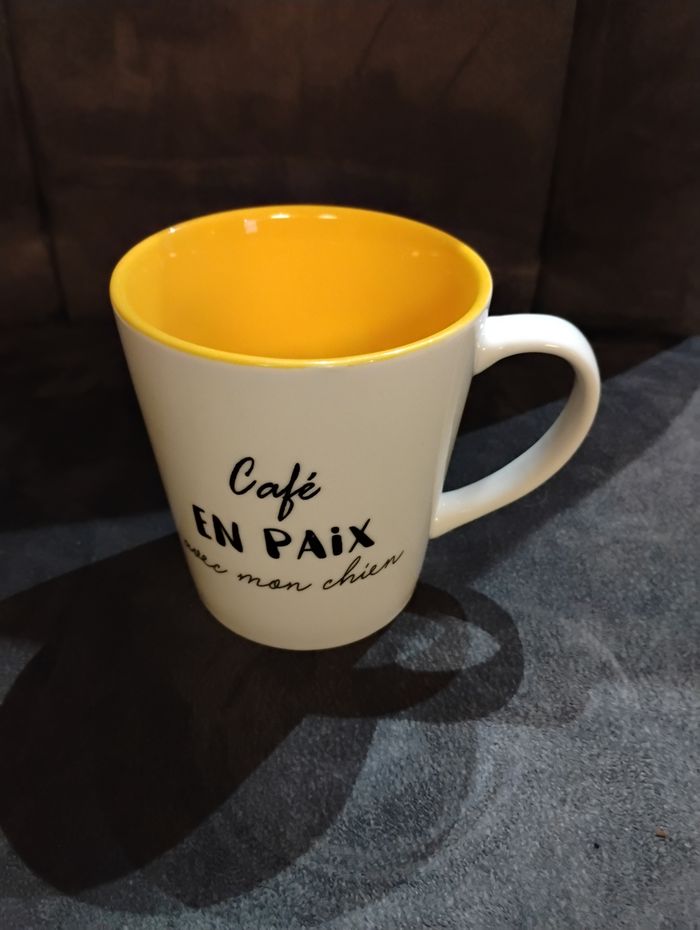 Mug café en paix avec mon chien