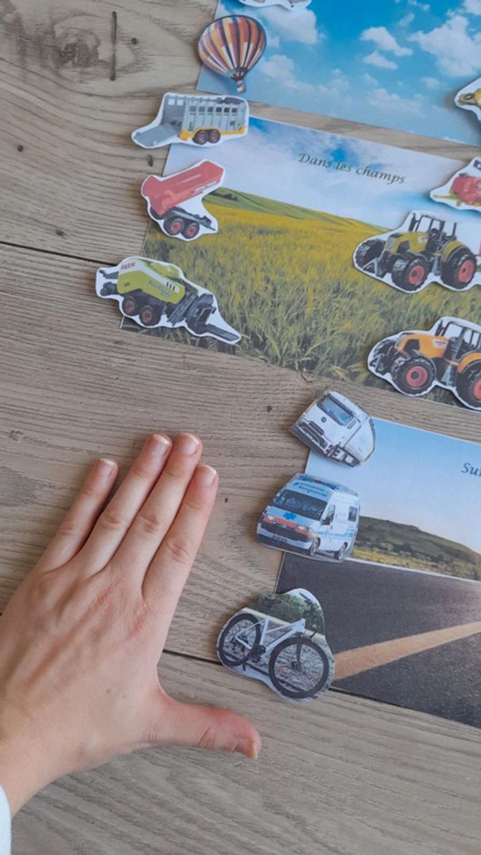 Les véhicules moyens de transport dans leur environnement. montessori - photo numéro 5