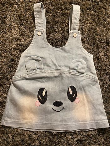 Jupe salopette imprimée ours