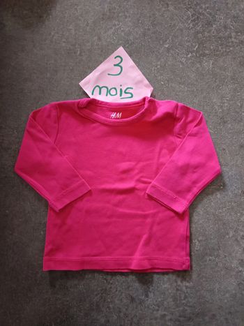 Haut fushia 3 mois