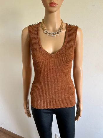 Débardeur pailleté sans manches Morgan taille S jamais porté