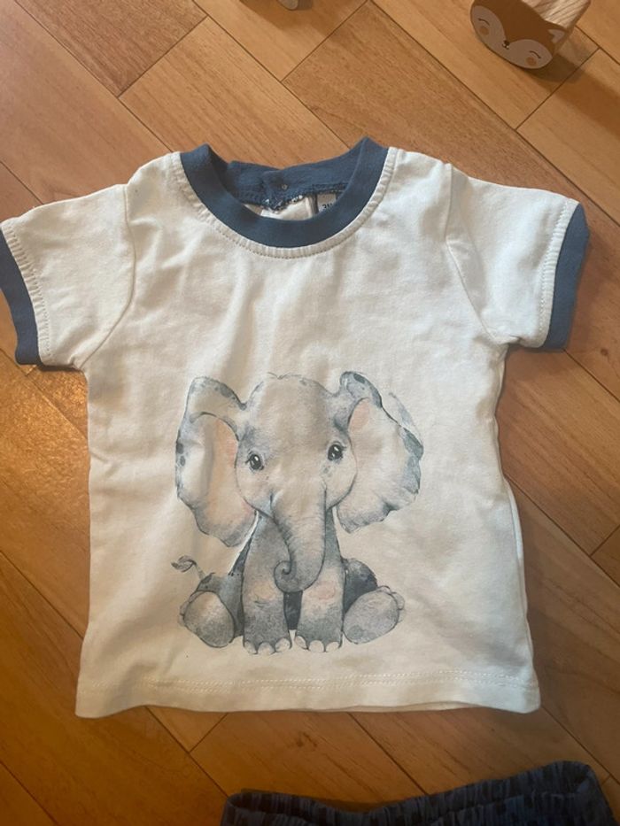 Ensemble short T-shirt 3 mois - photo numéro 2
