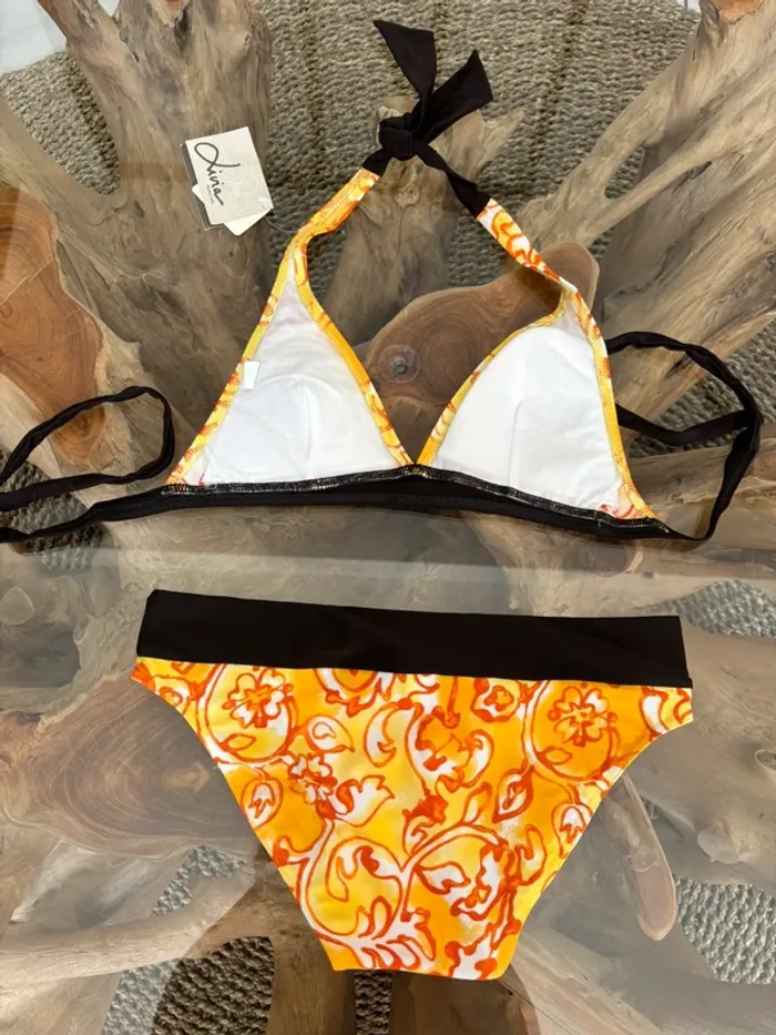 Maillot de bain 2 pièces pièces Livia orange - photo numéro 2