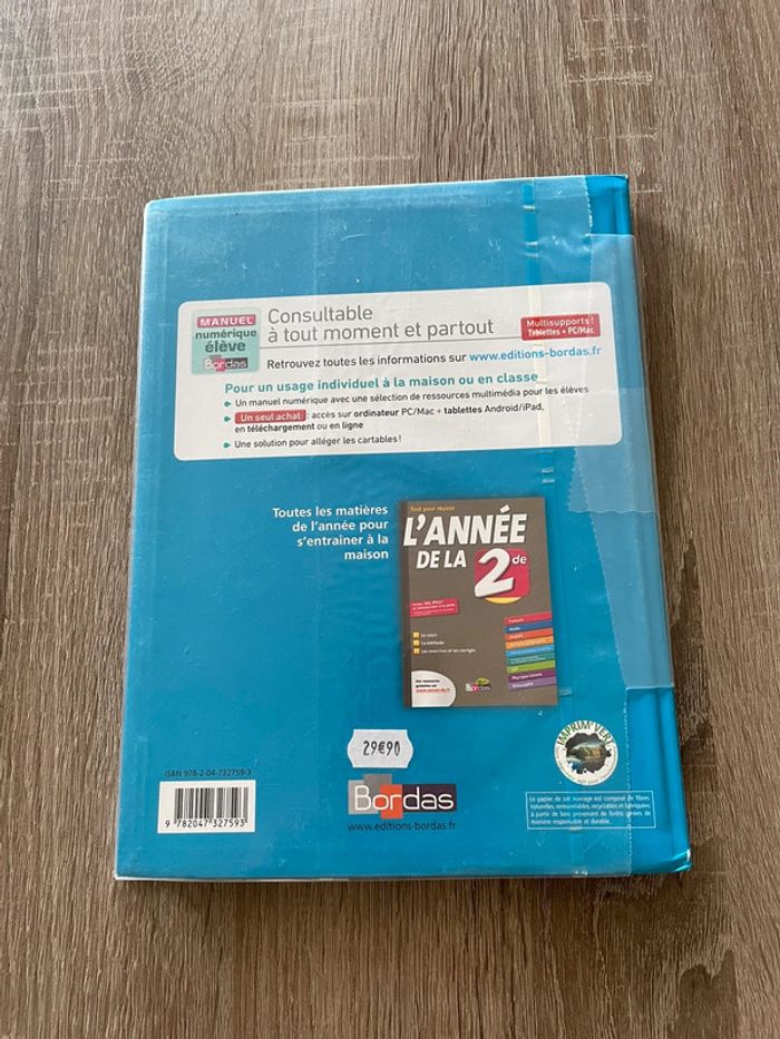 Livre physique et chimie 🥰 seconde - photo numéro 2