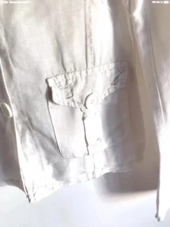 Veste en lin et coton blanche J&S Millenium taille 34/36 - photo numéro 8