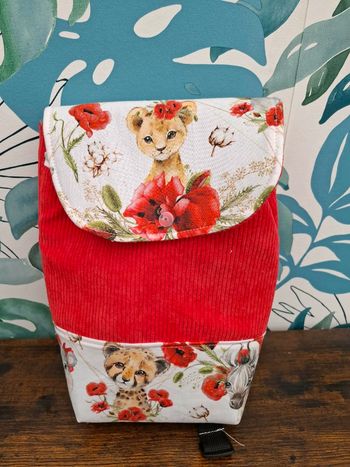 Sac à dos jungle rouge