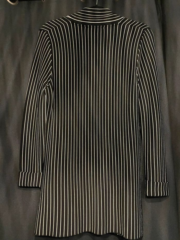 Veste noire rayures blanches Morgan - photo numéro 3