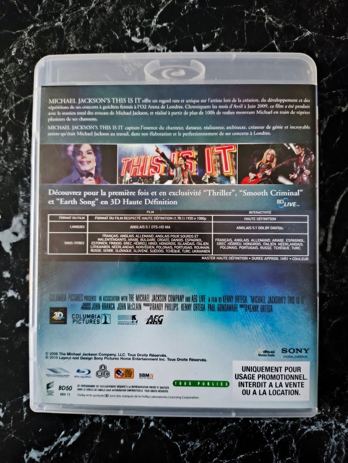 Michael Jackson This Is It 3D en Blu-ray - photo numéro 2