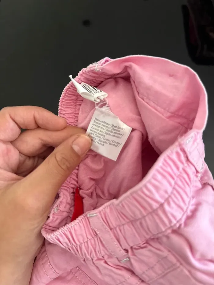 👖pantalon rose épais avec doublure - bébé fille - 6 mois - Tissaia -bon état - photo numéro 9