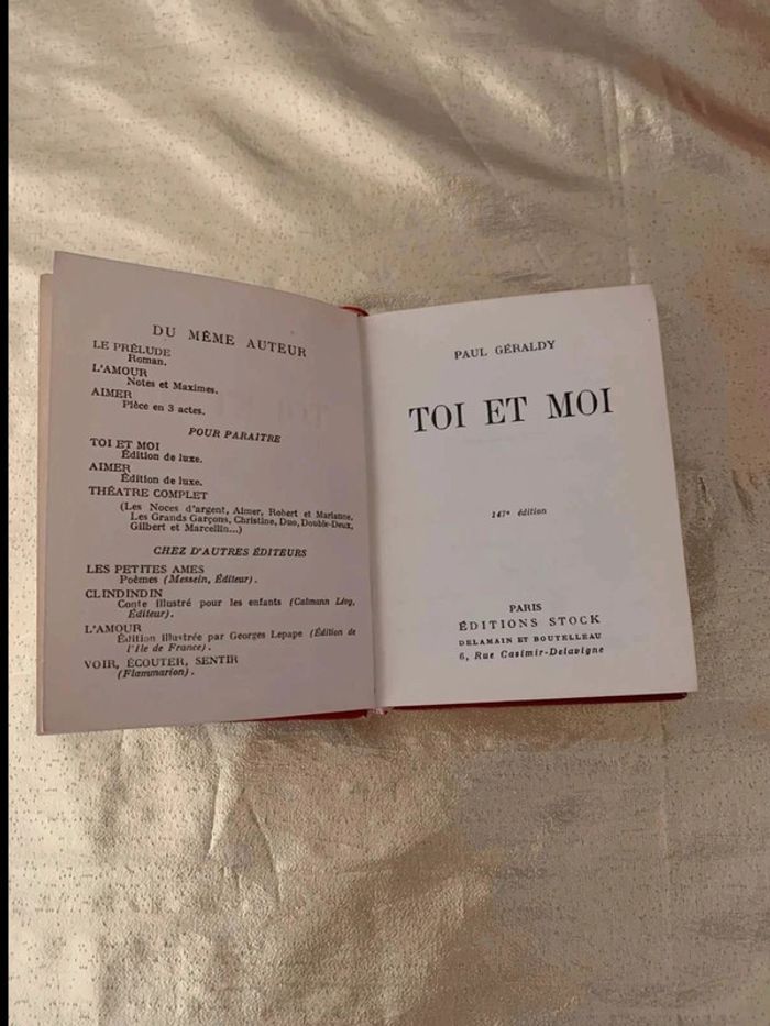 Livre de  chevet Toi et  Moi - photo numéro 6