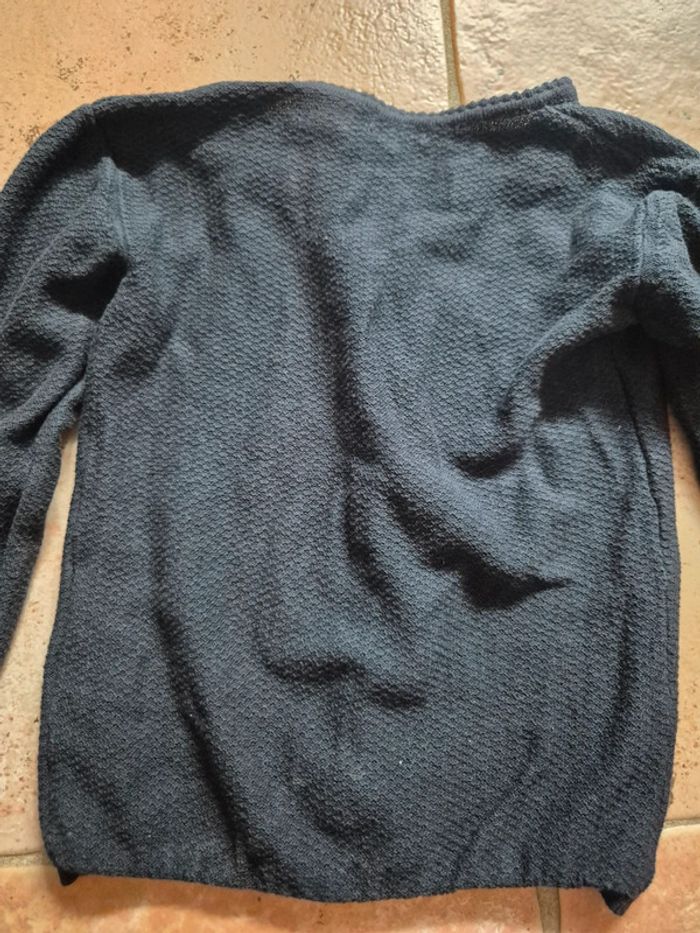 Gilet bébé fille bleu marine - photo numéro 4