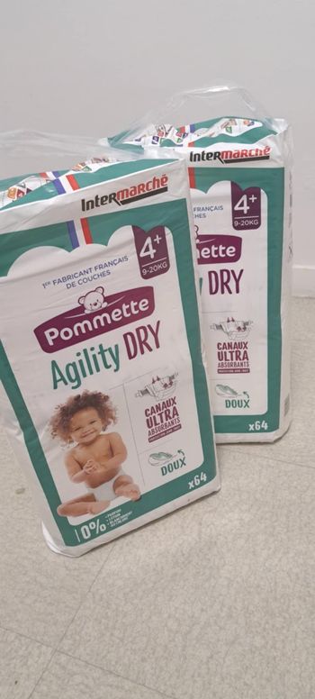 2 paquets Couche pommette taille 4+