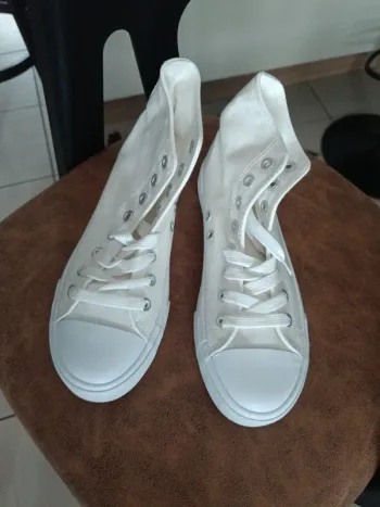 Baskets montantes blanches