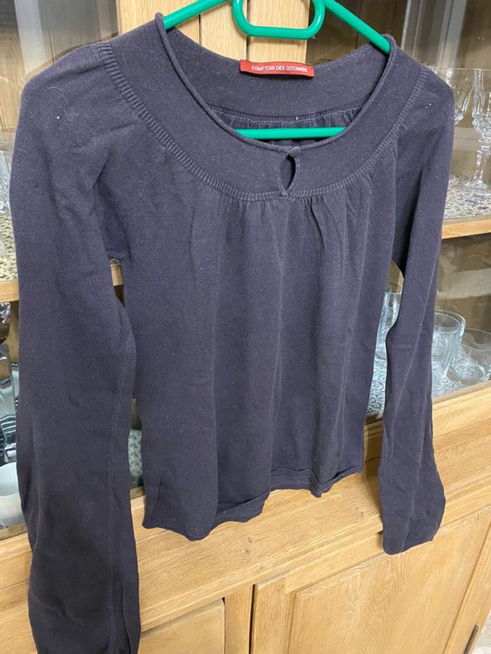 Pull violet Comptoir des Cotonniers - photo numéro 3
