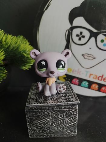 lps00838 My Littlest Petshop Pet Shop LPS Hasbro Authentic Panda Ours Bear 833