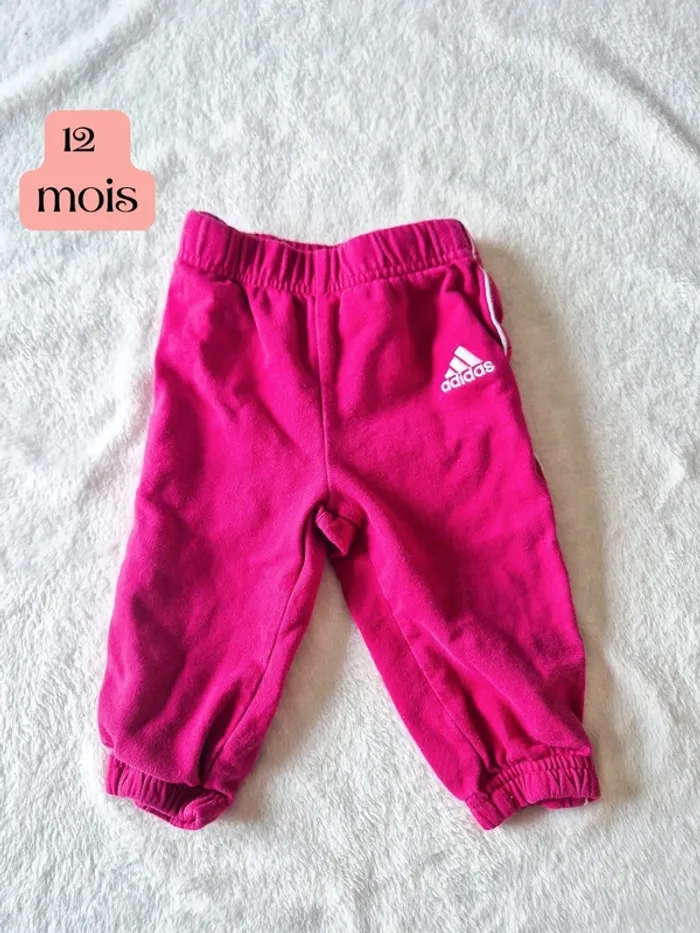 Jogging fuschia adidas 12 mois