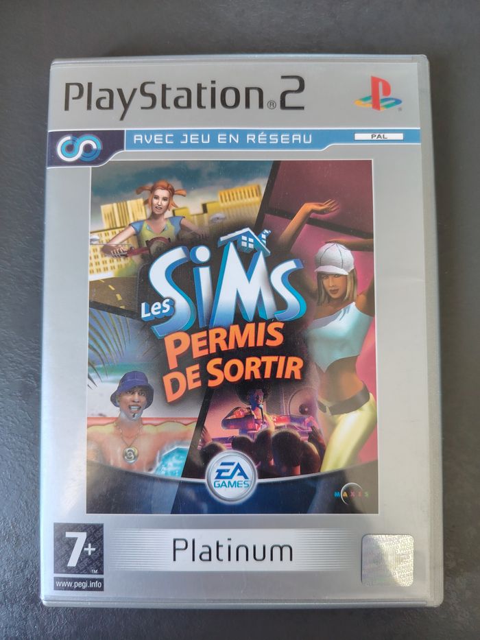 Boîtier Les sims, permis de sortir ps2 - photo numéro 2