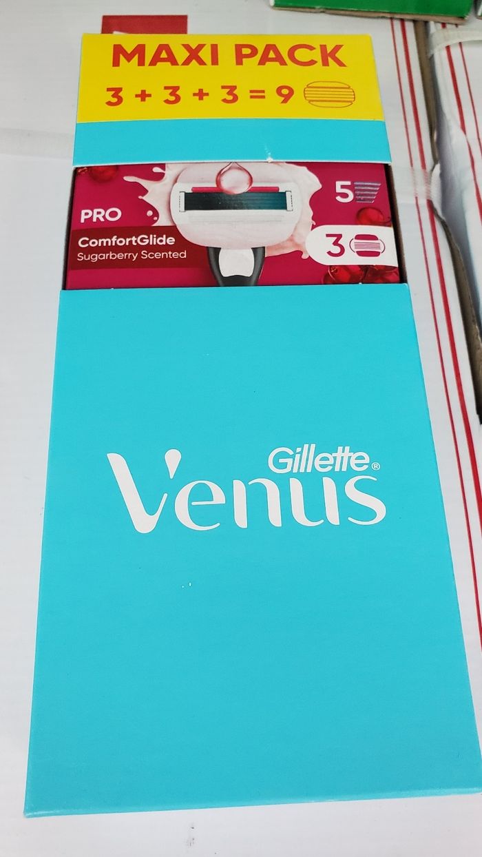 Gillette Venus pack de 9 recharges 5 Lames de Rasoirs.