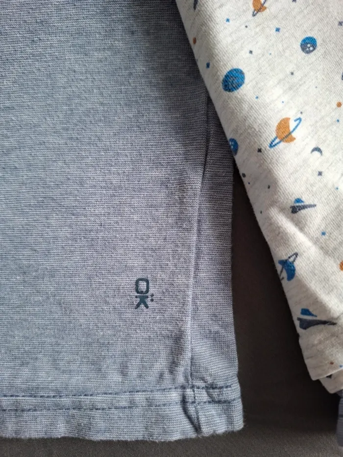 Lot de 6 débardeurs Okaïdi bleu gris garçon 8 ans - photo numéro 8