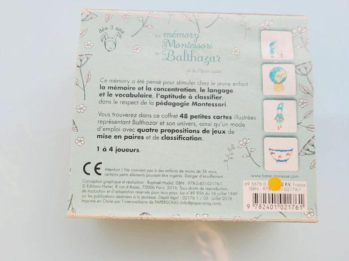 Jeu Le Mémory Montessori de Balthazar - photo numéro 8