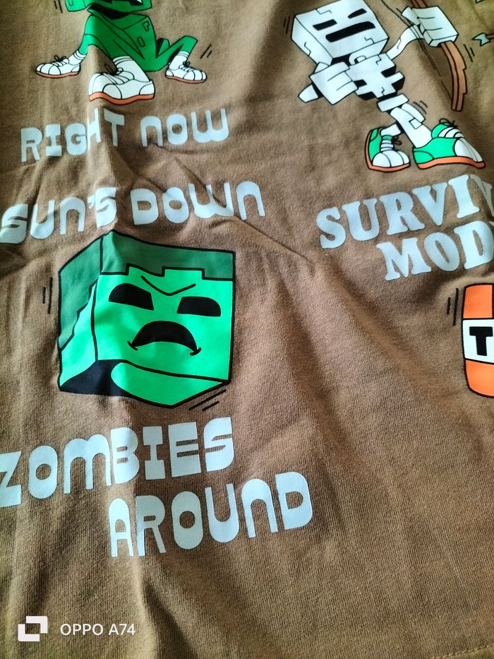 Garçon 13 ans 🩵 T-shirt Minecraft - photo numéro 4