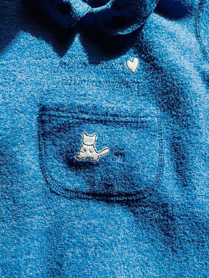 Pyjama hiver confortable bleu jean lullaby - photo numéro 7