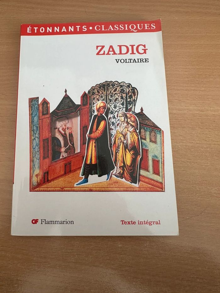 Livre zadig voltaire