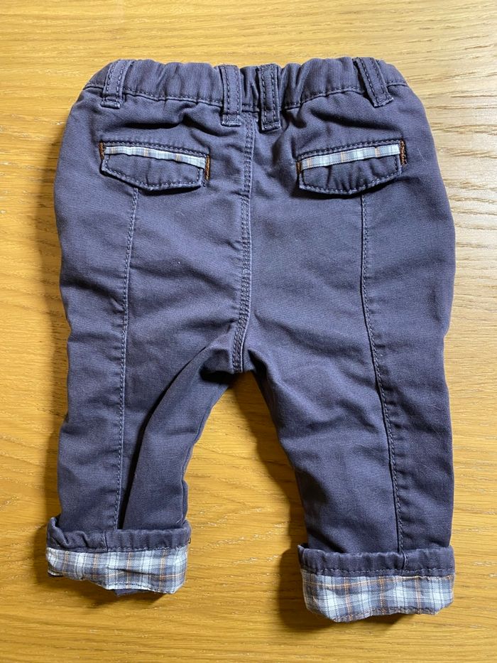 Obaïbi Pantalon gris anthracite Taille 6 mois - photo numéro 6