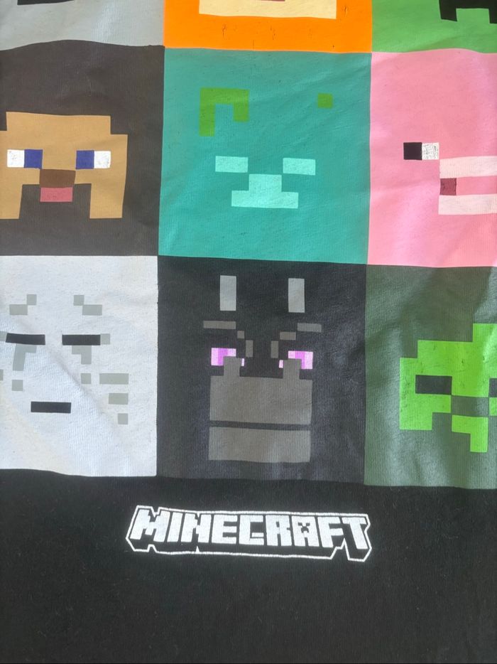 Tee shirt manches longues minecraft 14 ans - photo numéro 4