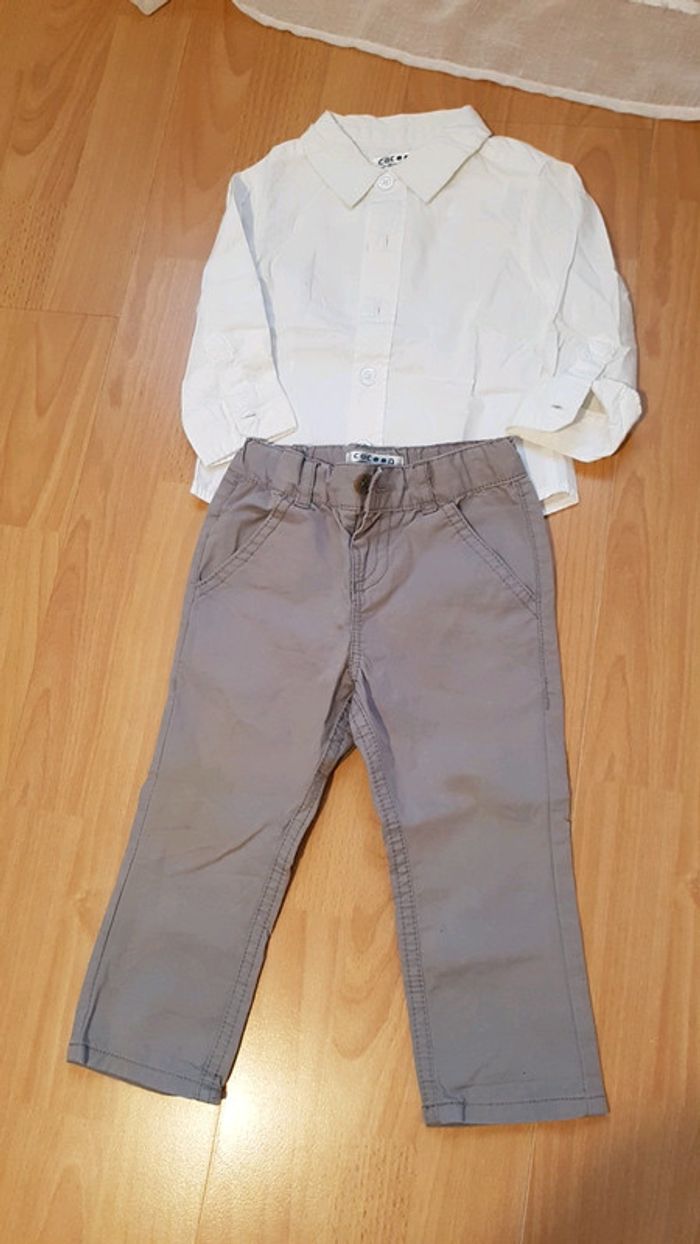 Ensemble pantalon chemise