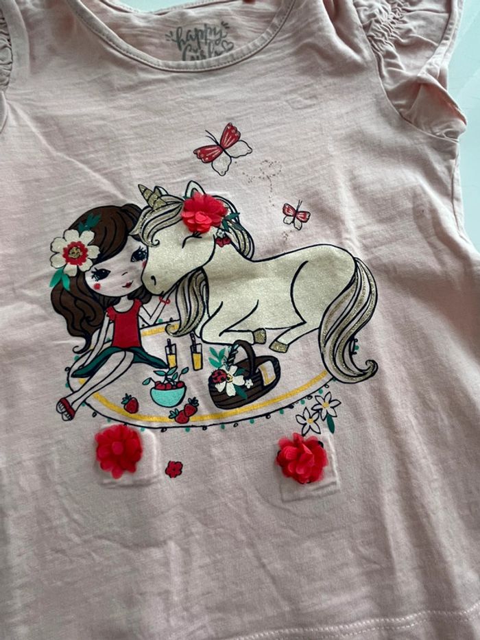 Tee shirt licorne - photo numéro 2