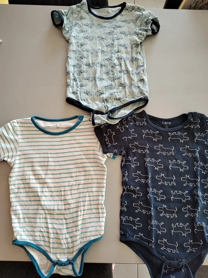 Lot de 3 bodys MC Care T.2A - photo numéro 2