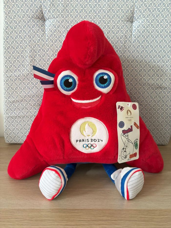 Peluche "La Phryge Olympique 35cm" JO Paris 2024 (Made In France)