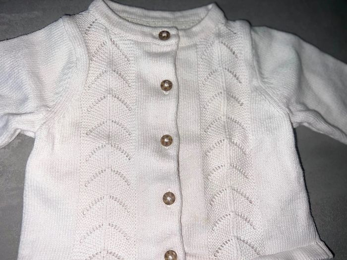 Gilet taille 3 mois fille tape à l’œil rose pale - photo numéro 2