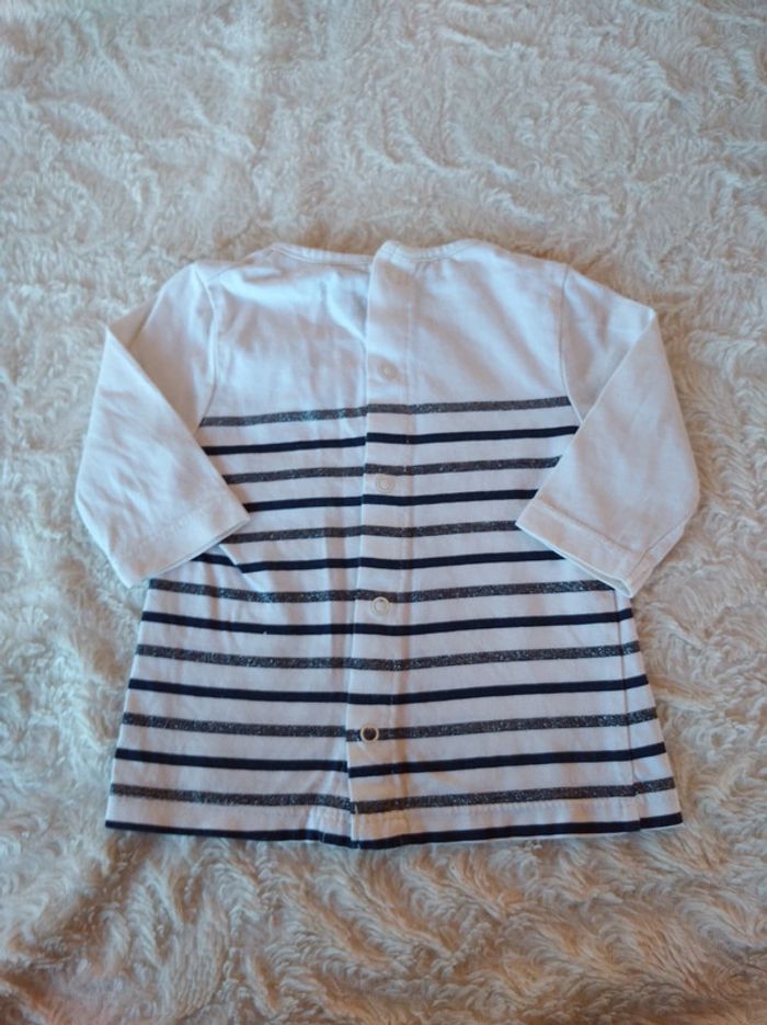 Tee shirt manches longues Fille 1 mois Nœud Kiabi - photo numéro 6